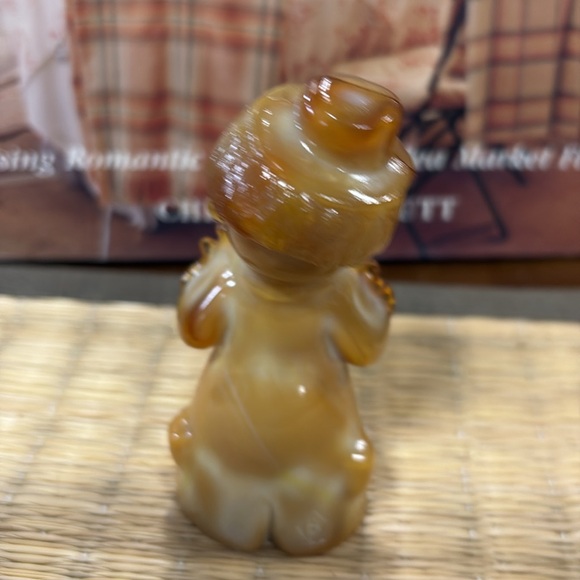 Vintage Boyd Slag Glass "Chuckles the Clown"  Chocolate, Caramel - Picture 2 of 4